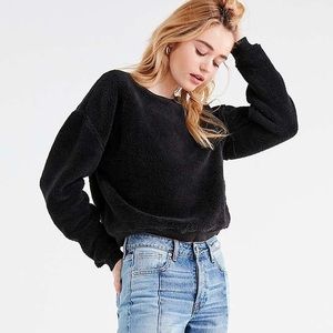 Urban Outfitters Fuzzy Crew-Neck Sweatshirt
